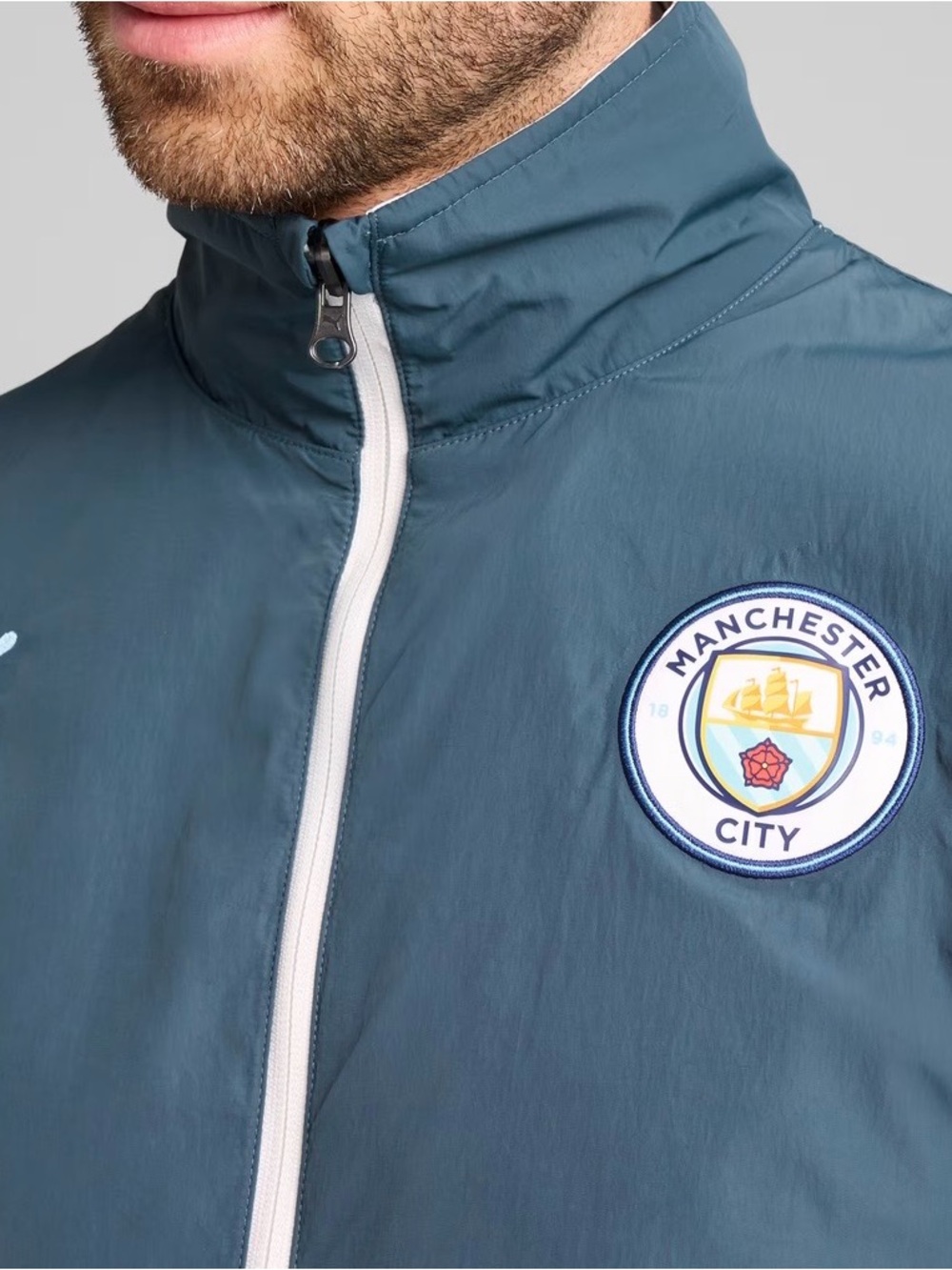 PUMA × KIDSUPER Manchester City Men's Reversible Soccer Windbreaker - Picture 2 of 7